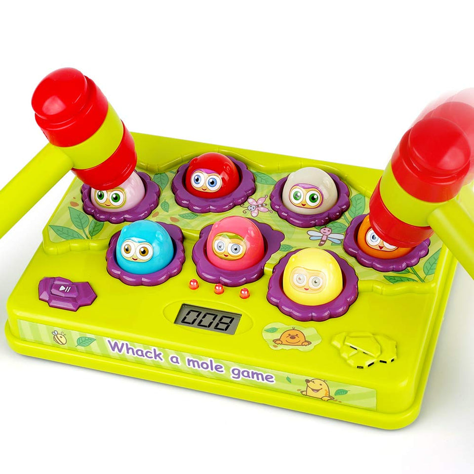 BAODLON Pound-a-Mole game with interactive play boosting focus and motor skills.