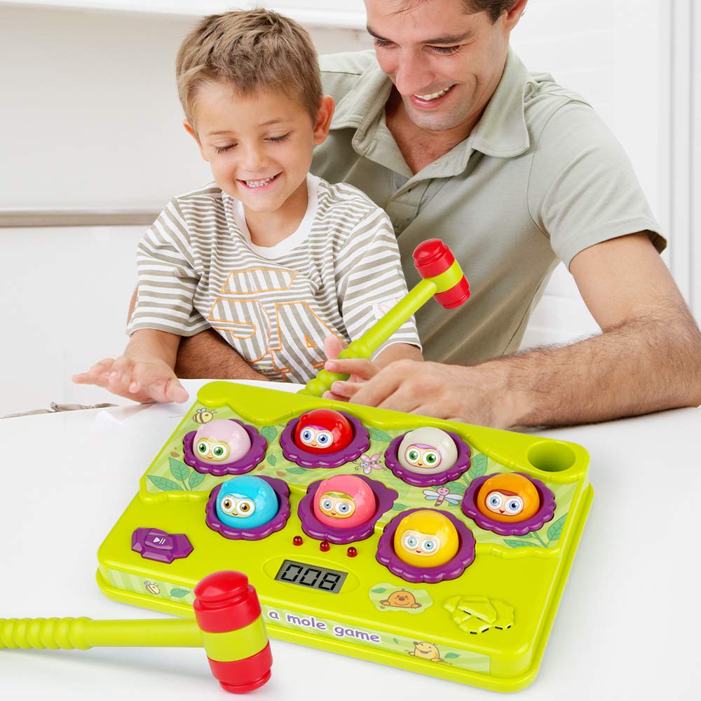 BAODLON Pound-a-Mole dual language modes support early language exposure.