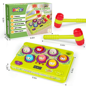 BAODLON Pound-a-Mole safety design with suction cup helps stable play.