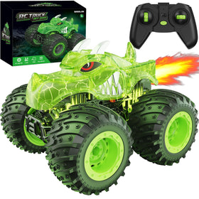 BAODLON RC Monster Truck with spray lights for indoor play