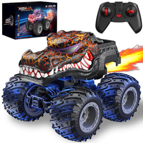 BAODLON remote control crocodile monster truck in action for exciting play.