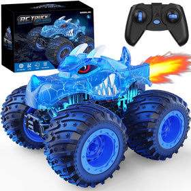 BAODLON remote control monster car front view showcases sturdy build for kids' adventurous play.