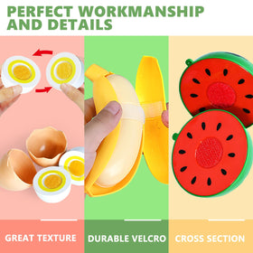 BAODLON varied food items supporting color recognition and sorting