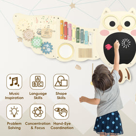 Baotree toddler learning center wall panel supports early language and coordination
