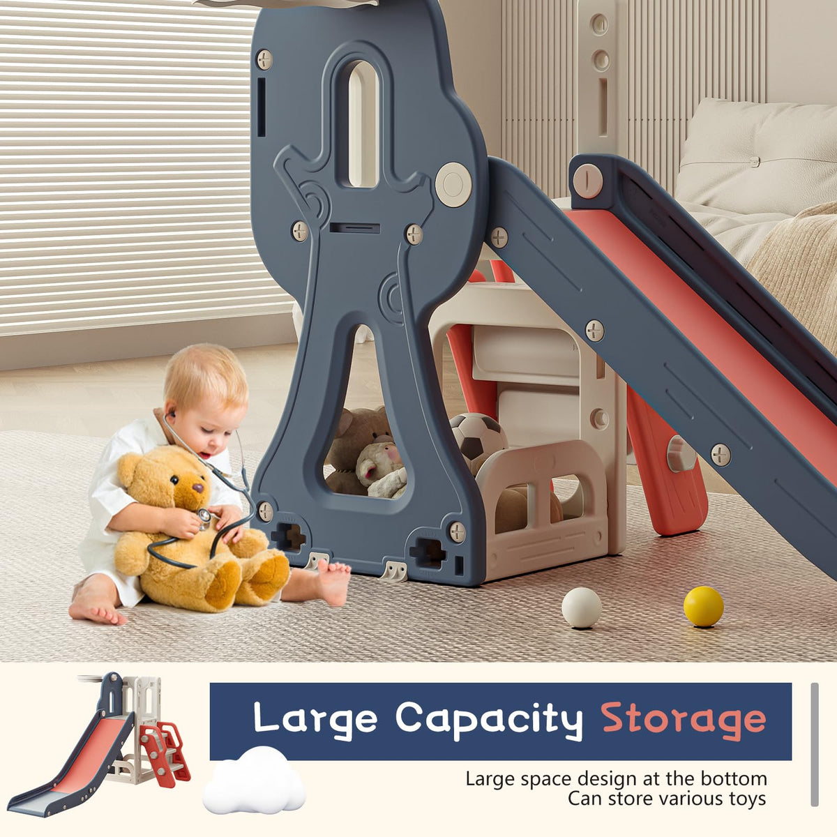 Baotree storage space helps keep toys organized