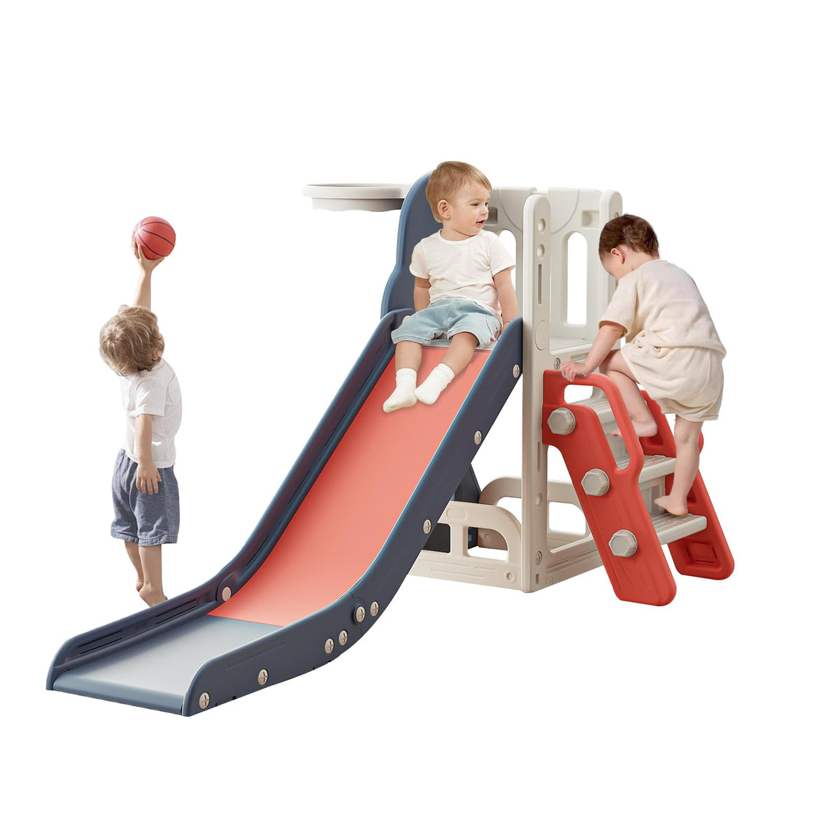 Baotree toddler slide with extra-long slide for continuous indoor play