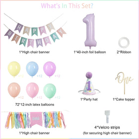 Bapukzy pastel party hat enhances the birthday outfit and photos