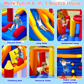 Baralir bounce house basketball hoop for cooperative scoring