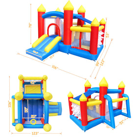 Baralir inflatable bouncer includes blower for quick quiet inflation
