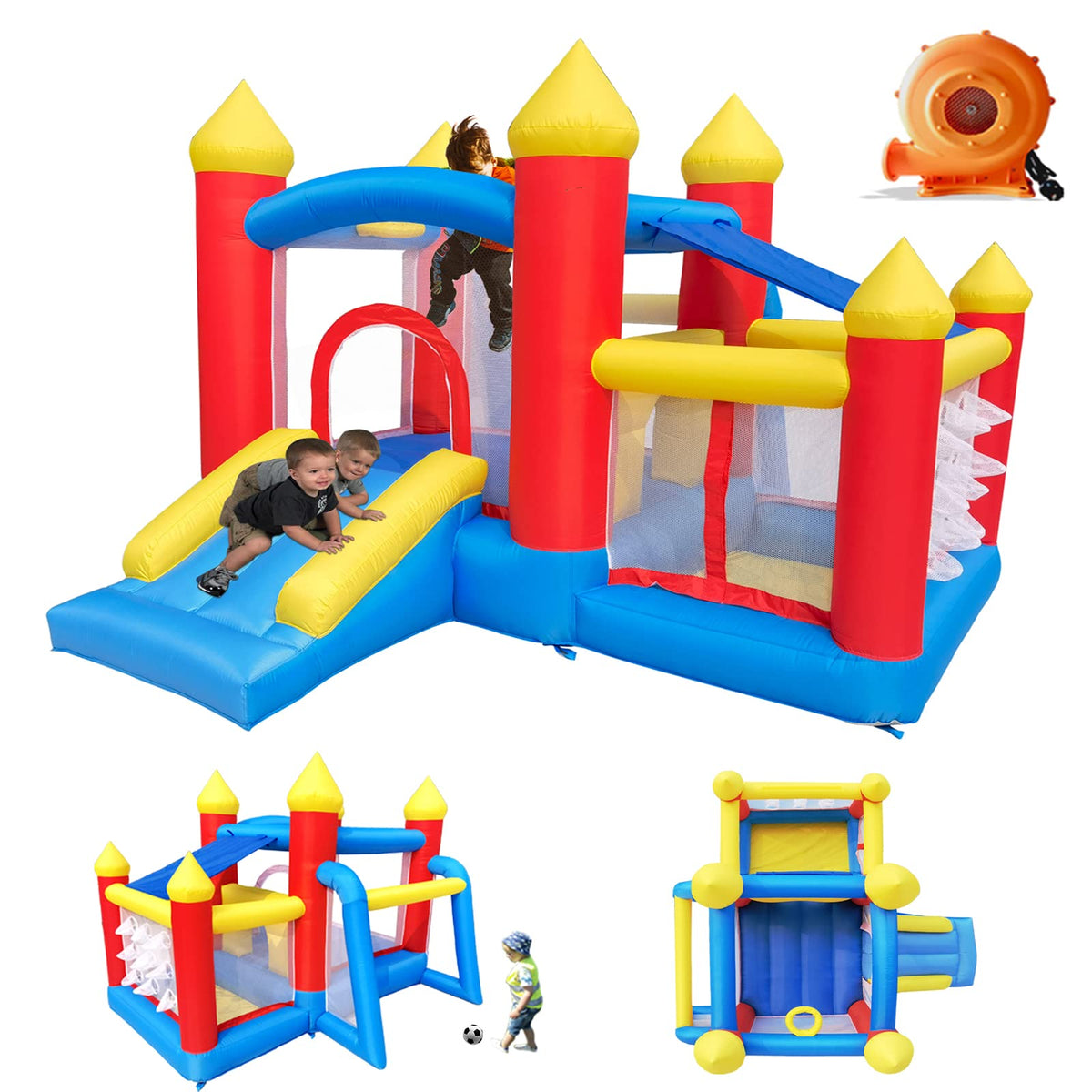 Baralir inflatable bounce house exterior showcasing durable design for backyard fun