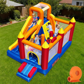 Baralir inflatable bounce house with oversized jump area for safe backyard fun