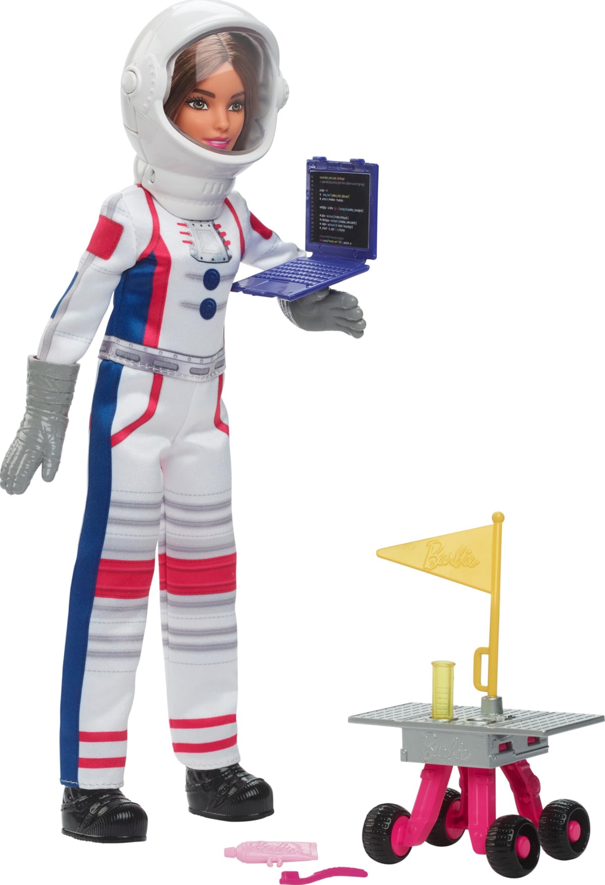 Barbie 65th Anniversary astronaut doll with detailed spacesuit for imaginative space play