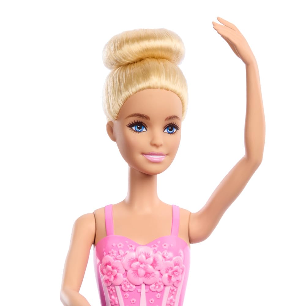 Barbie ballerina doll with en pointe shoes for graceful dancing