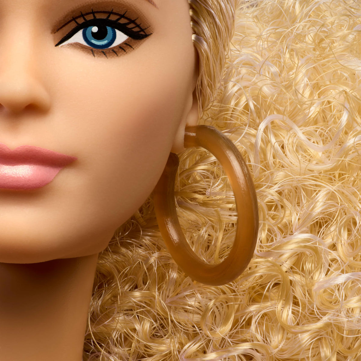 Barbie Basics 06 doll with long, wavy brown hair ideal for #OOTD shots.