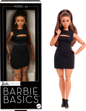 Barbie Basics Model 05 brunette poseable doll ready for styling and photography