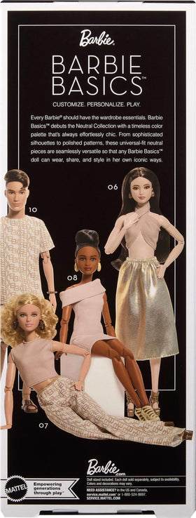 Barbie Basics Model 08 includes stand and certificate of authenticity for display