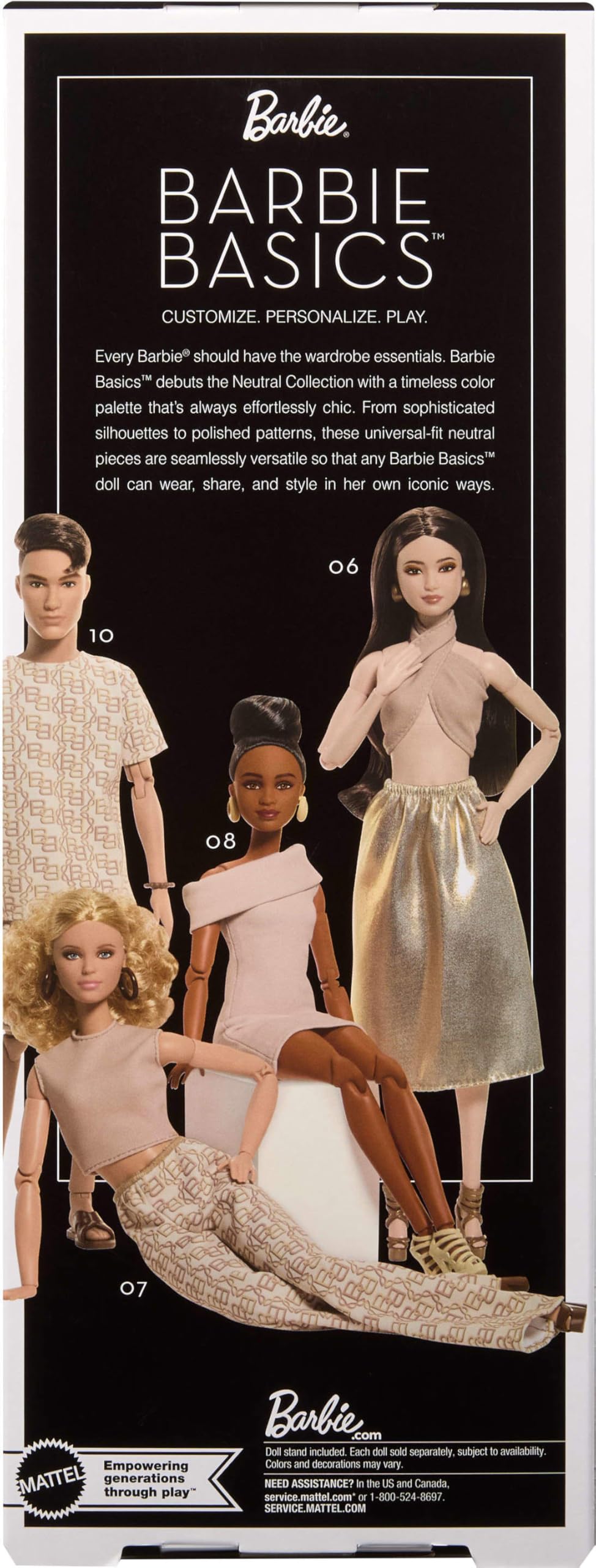 Barbie Basics Model 09 includes stand and authenticity certificate for display