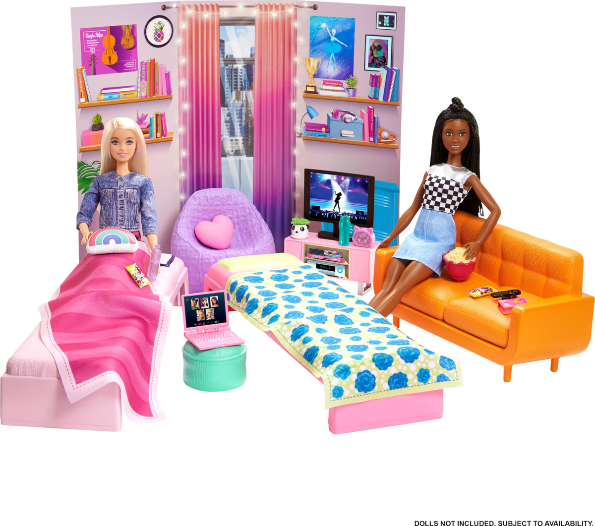 Barbie decor and accessories spark trendy storytelling moments.