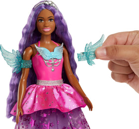 Barbie Brooklyn's long purple hair invites styling and hair play.