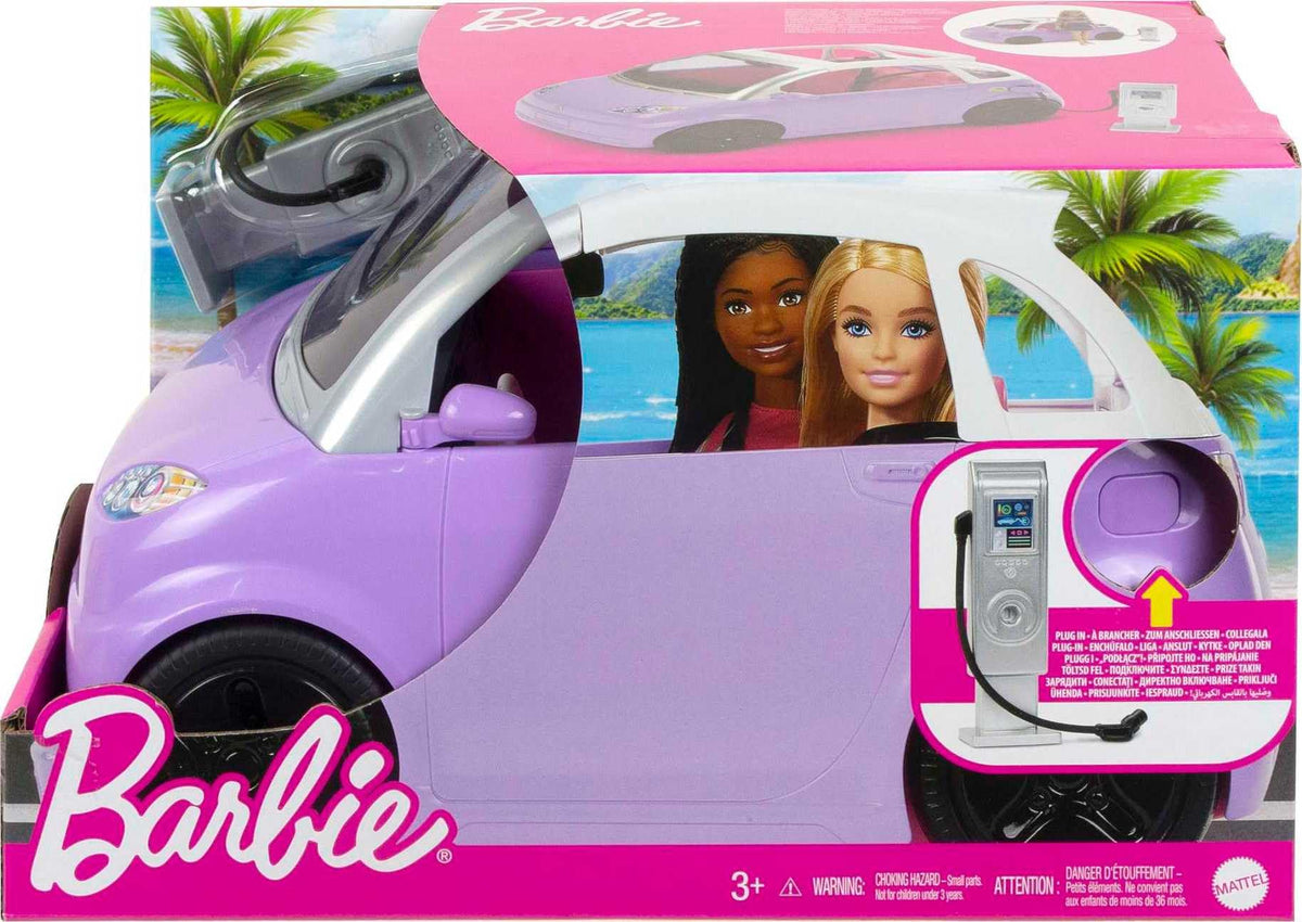 Barbie charging station playset enhances pretend charging fun.