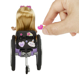 Barbie Chelsea sticker sheet for customizing wheelchair and ramp.