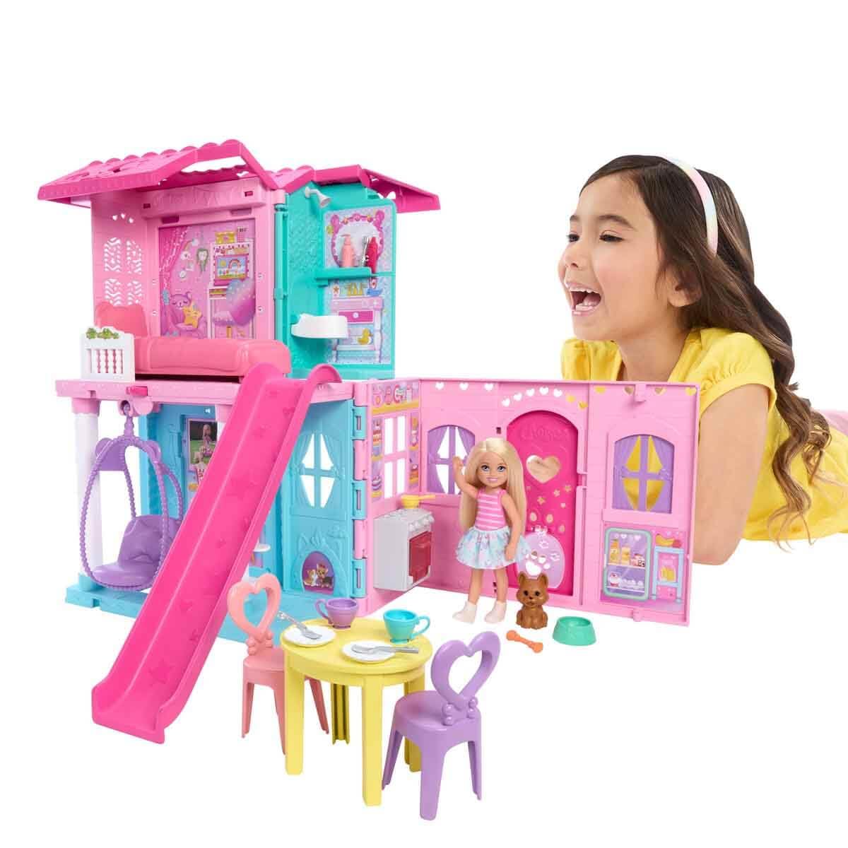 Barbie Chelsea Pop-Up House bedroom corner for naptime adventures