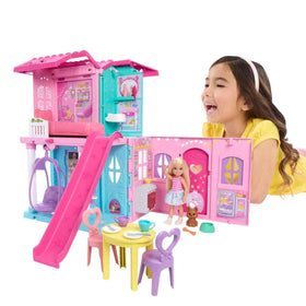 Barbie Chelsea Pop-Up House bedroom corner for naptime adventures