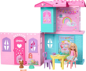 Barbie Chelsea Pop-Up House kitchen oven opens for realistic play