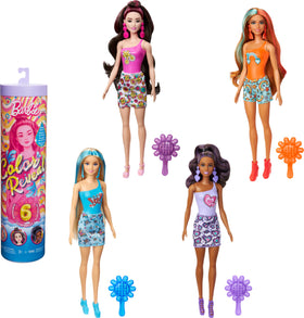 Barbie Color Reveal doll with six surprises for exciting unboxing play