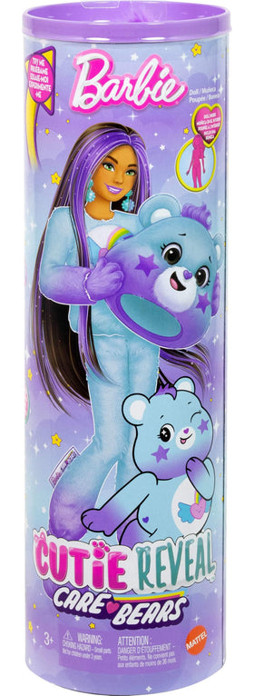 Barbie Cutie Reveal Care Bears mini Dream Bright Bear bed accessory in the plush world