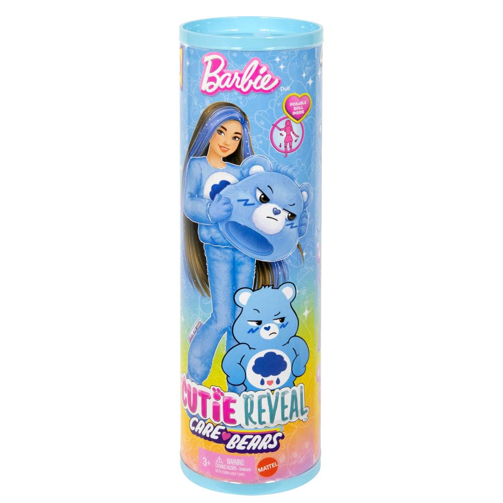 Barbie Cutie Reveal color-change hair with water activation for repeated transformations