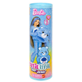 Barbie Cutie Reveal color-change hair with water activation for repeated transformations