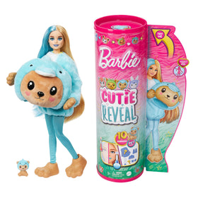 Barbie Cutie Reveal doll in animal costume for playful unboxing fun