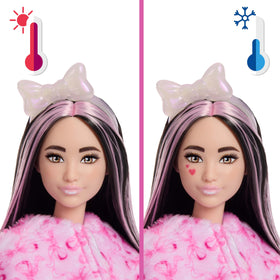 Barbie Cutie Reveal doll featuring long pastel-hair with twinkle-shine eye details