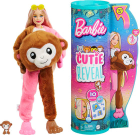 Barbie Cutie Reveal Jungle monkey plush costume for imaginative play