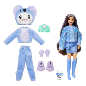Barbie Cutie Reveal mini pet bed with plush companion for cozy scenes