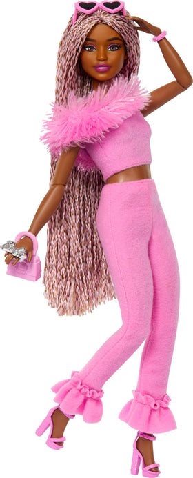 Barbie Deluxe Style Doll 4 with Barbiecore outfit for imaginative styling.