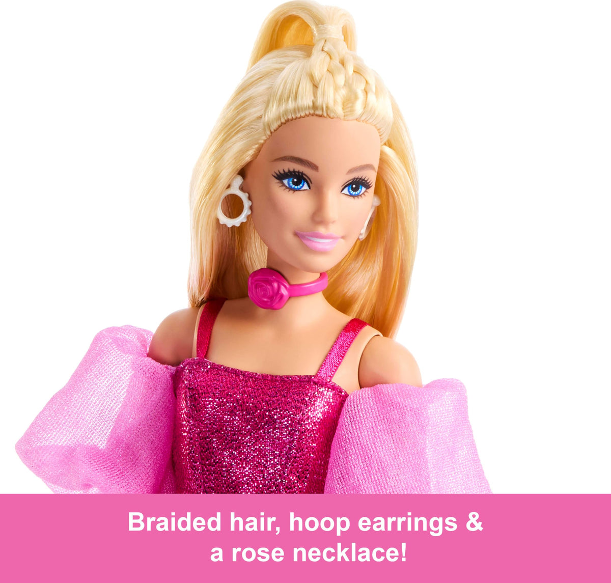 Barbie Deluxe Style Doll matching pants complete a sleek, modern runway-inspired look.