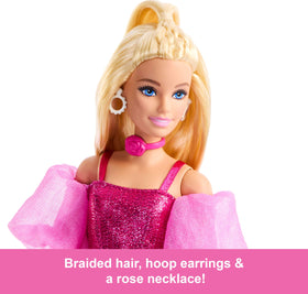 Barbie Deluxe Style Doll matching pants complete a sleek, modern runway-inspired look.