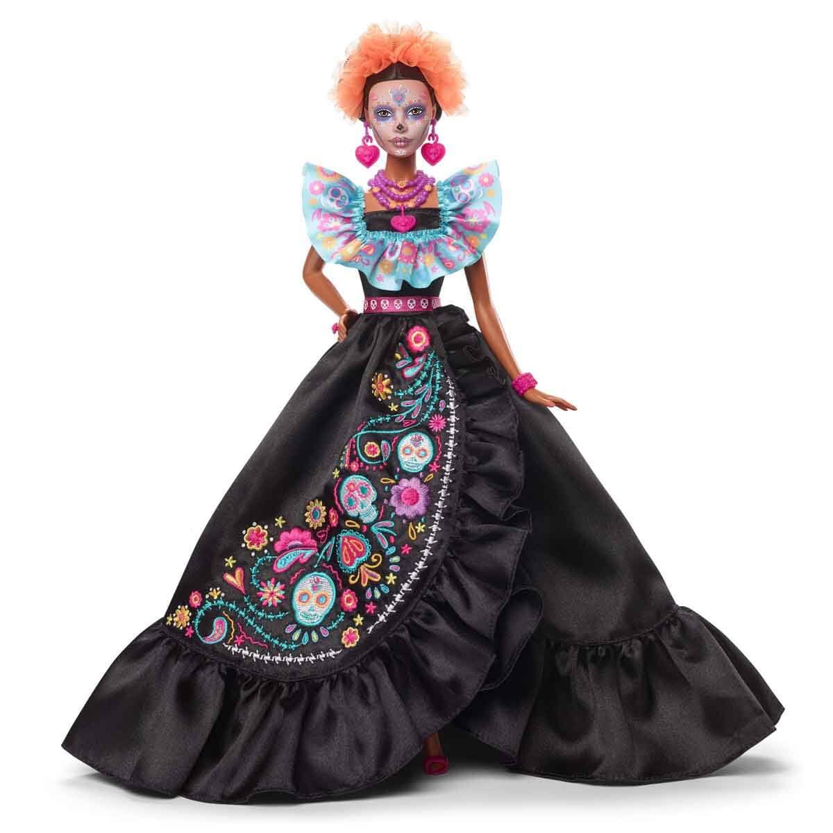 Barbie marigold headpiece captures authentic Día De Muertos charm