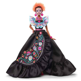 Barbie marigold headpiece captures authentic Día De Muertos charm