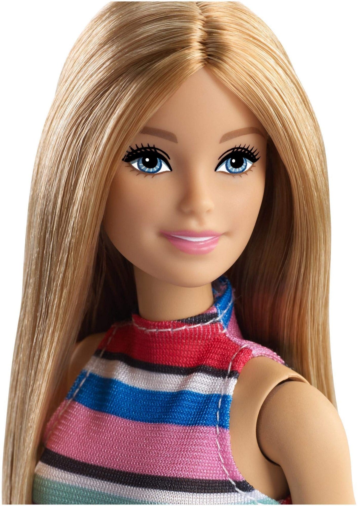 Barbie doll with five pairs of shoes for quick style changes