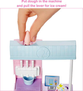 Pink and blue Barbie dough colors for rolling and swirling play
