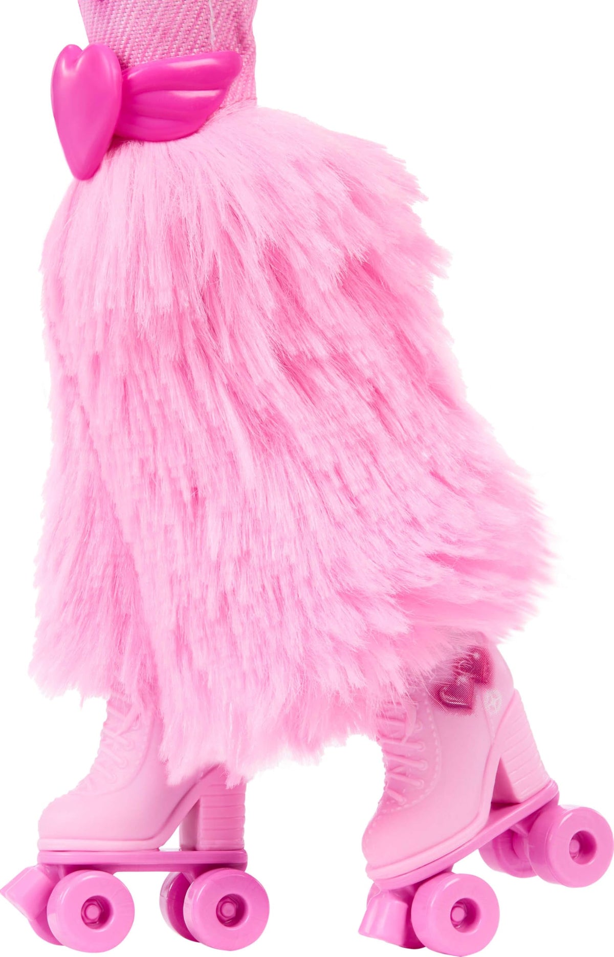 Barbie Dream Besties Brooklyn pink denim outfit complete with heart details.