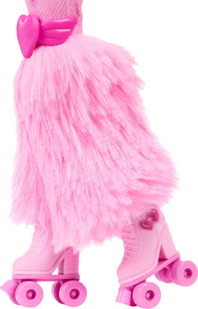 Barbie Dream Besties Brooklyn pink denim outfit complete with heart details.
