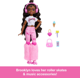 Barbie Dream Besties Brooklyn tripod and phone accessories spark choreographer-inspired play.