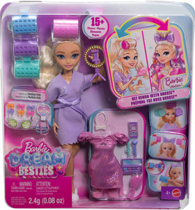 Barbie Malibu Dream Besties accessories like phone and ring light for photo-ready moments.