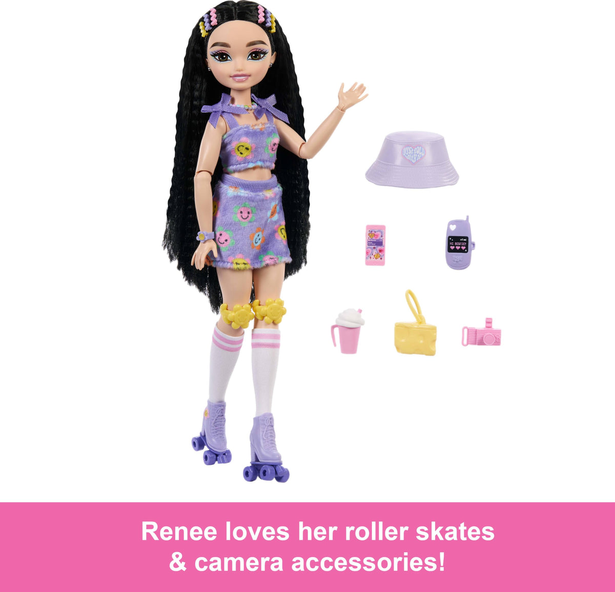 Barbie Dream Besties Renee cheese-shaped handbag sparks storytelling and show ideas.