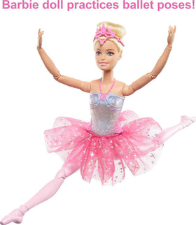 Barbie Dreamtopia blonde bun with tiara showcases classic ballet styling.