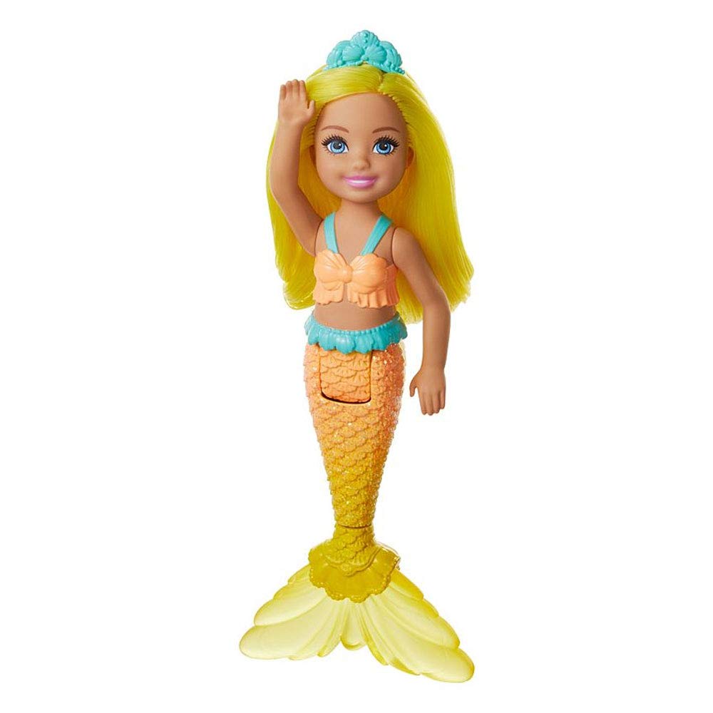 Barbie Dreamtopia Chelsea mermaid doll with yellow hair for imaginative storytelling